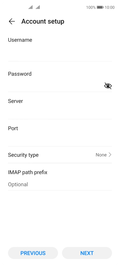 Press the field below 
