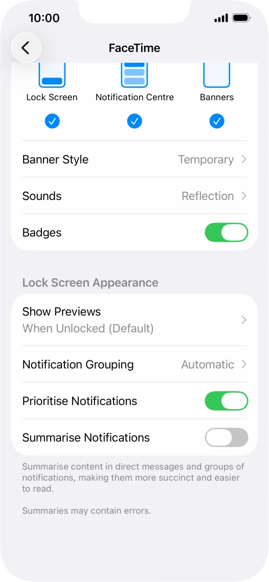 Press Notification Grouping.
