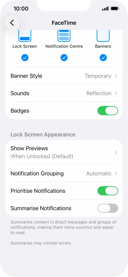 Press Notification Grouping.