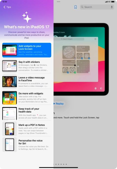 Slide your finger upwards starting from the bottom of the screen to return to the home screen.