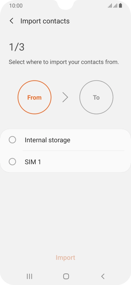 Press the name of the SIM.