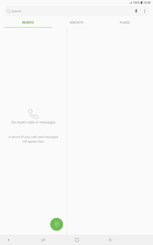 Press the menu icon.