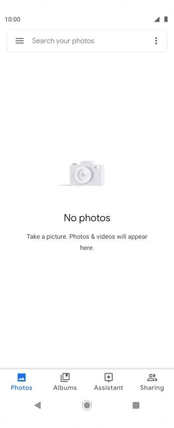 Press Albums and go to the required folder.