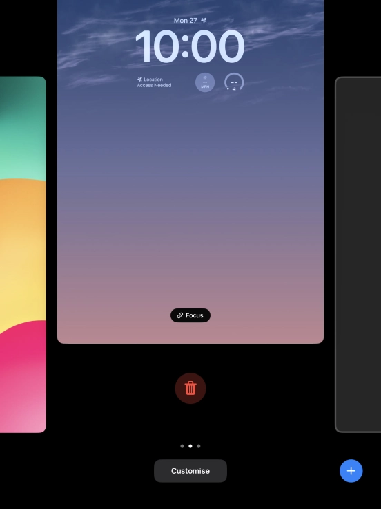 Press the delete icon.