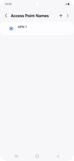 Press the new data connection icon.