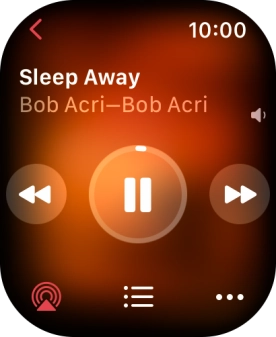 Turn the Digital Crown to select the required volume.