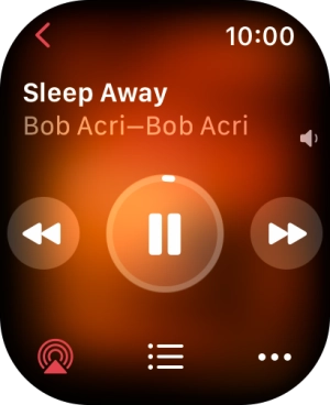 Turn the Digital Crown to select the required volume.