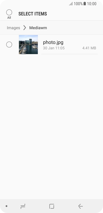 Press the required file.