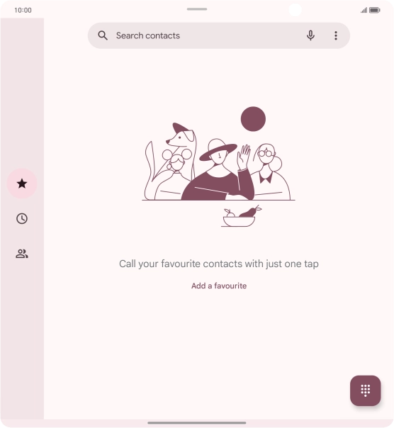 Press the menu icon.