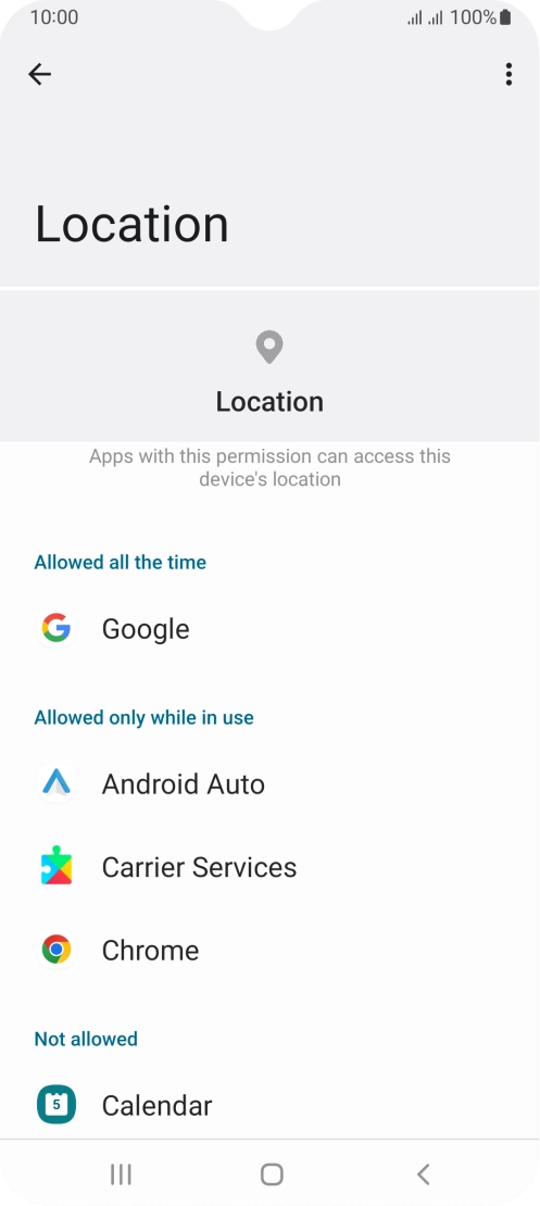 Press the required app.