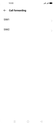 Press the required SIM.