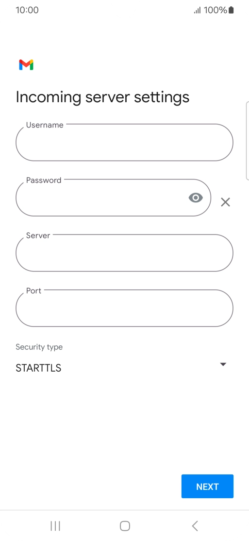 Press the field below 