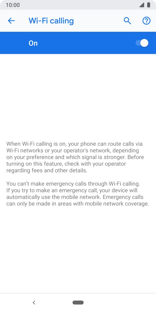 Press the Home key to return to the home screen.