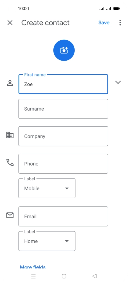 Press Surname and key in the required last name.