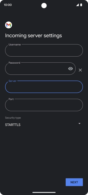 Press the field below 