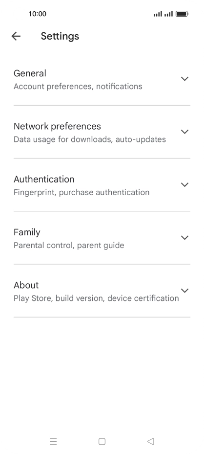 Press Network preferences.