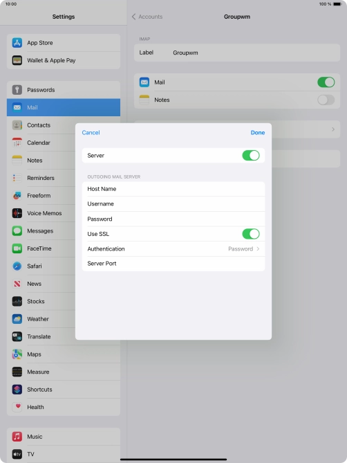 Press Authentication.