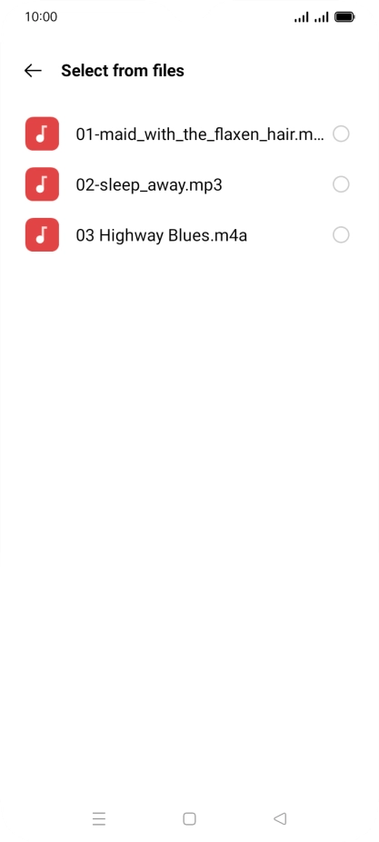 Press the required ring tones to hear them.
