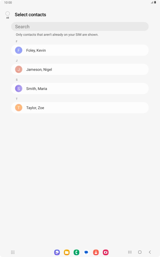 Press the field above 