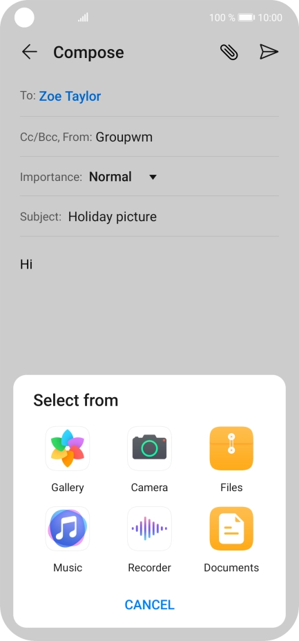Press Files and go to the required folder.