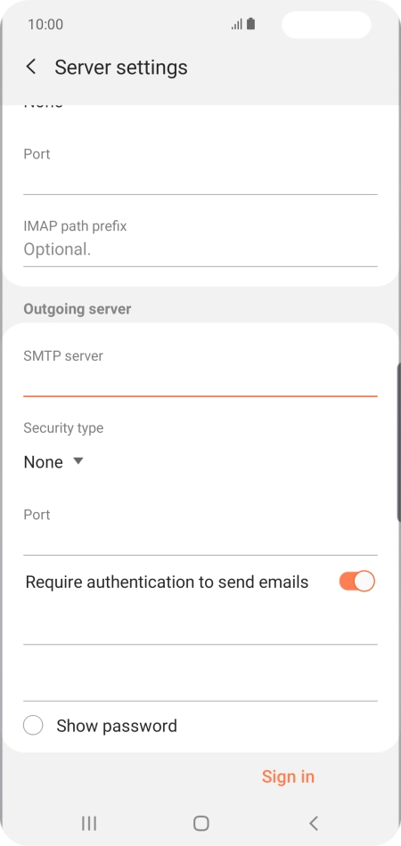 Press the drop down list below 
