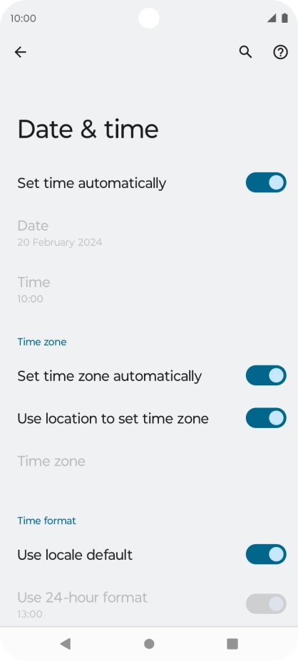 Press the Home key to return to the home screen.
