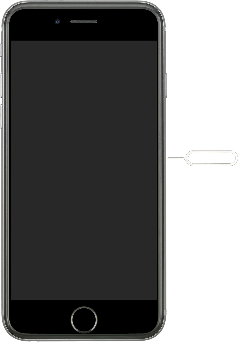 Find the opener for the SIM holder.