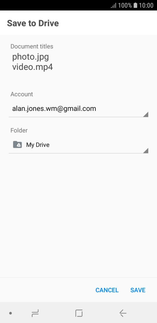 Press the field below 