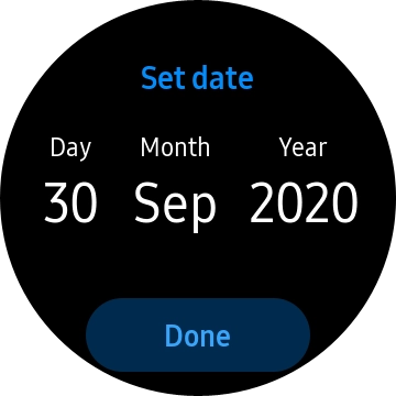 Turn the Rotating bezel right or left to set the required date.