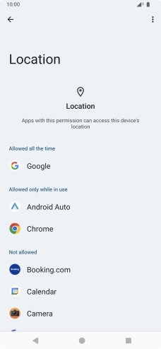 Press the required app.