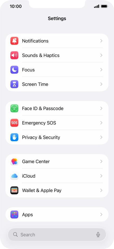 Press Privacy & Security.
