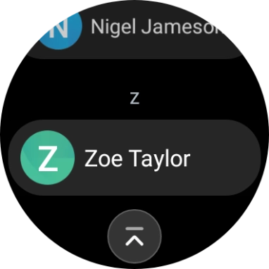 Press the required contact.
