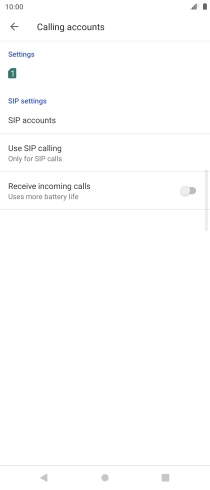 Press the name of the SIM.