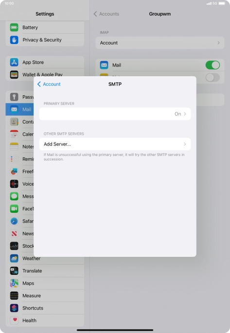 Press the field below 