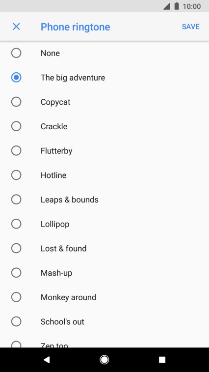 Press the required ring tones to hear them.