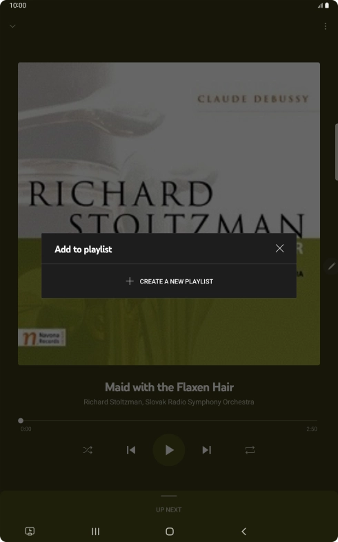 Press CREATE A NEW PLAYLIST.