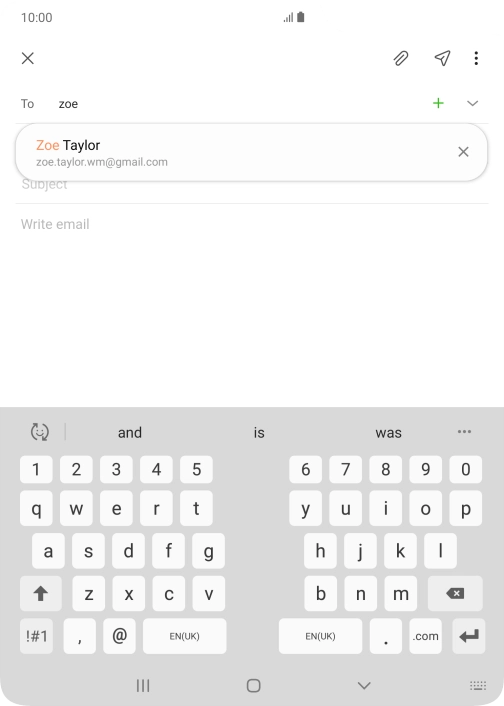 Press the required contact.