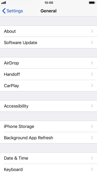 Press Software Update. If a new software version is available, it's displayed. Follow the instructions on the screen to update the phone software.