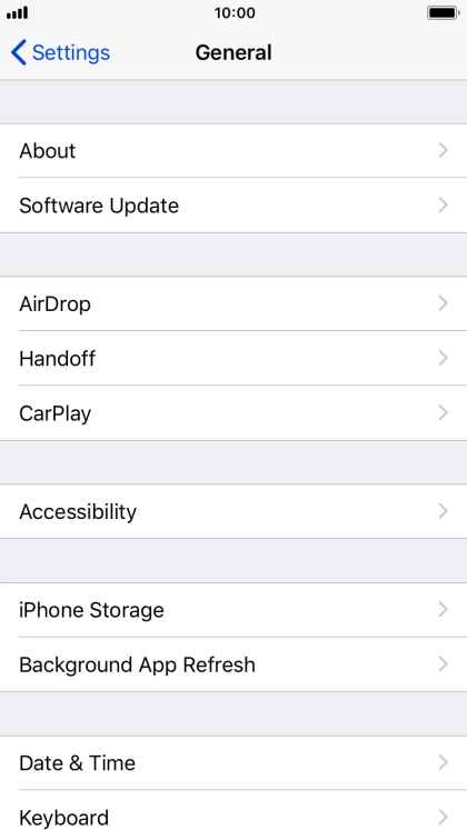 Press iPhone Storage.