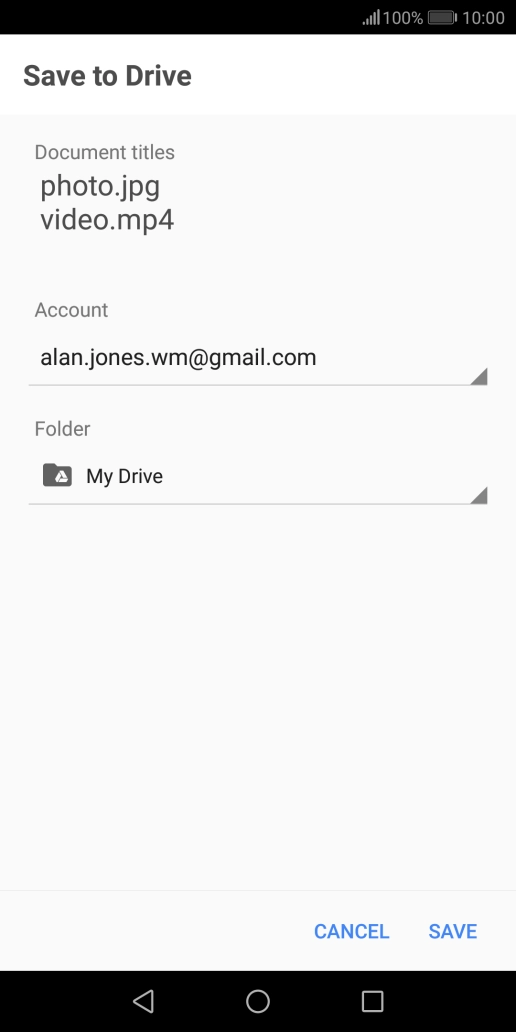 Press the field below 