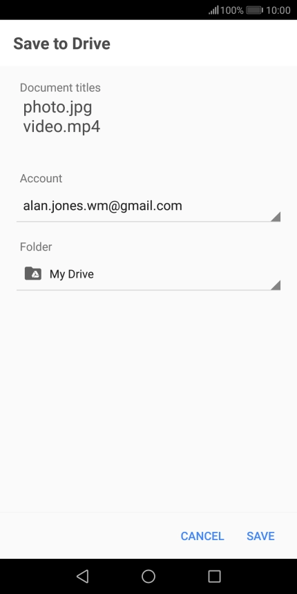 Press the field below 