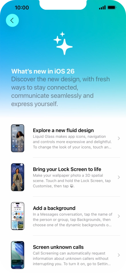 Slide your finger upwards starting from the bottom of the screen to return to the home screen.