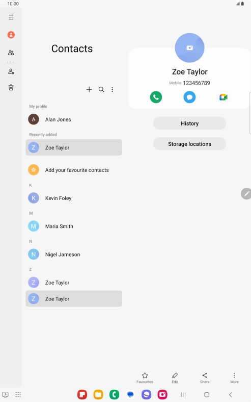 Press the Home key to return to the home screen.