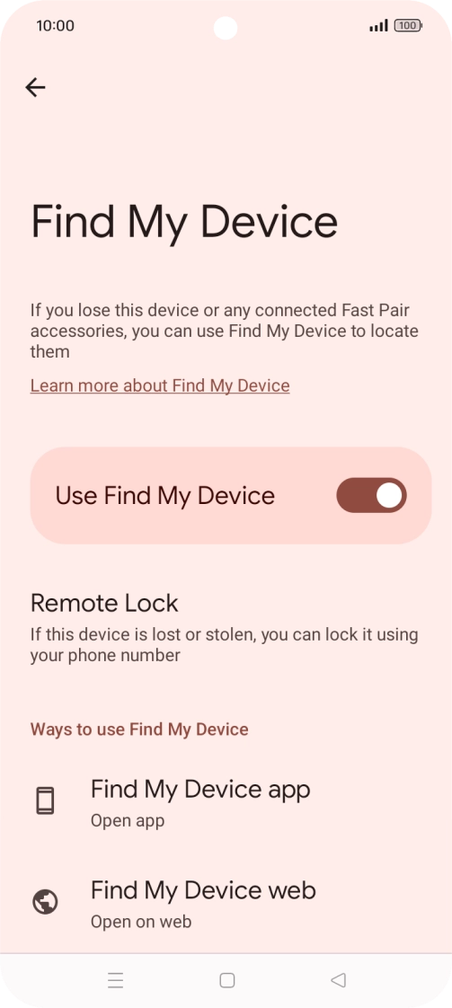 Press the Home key to return to the home screen.