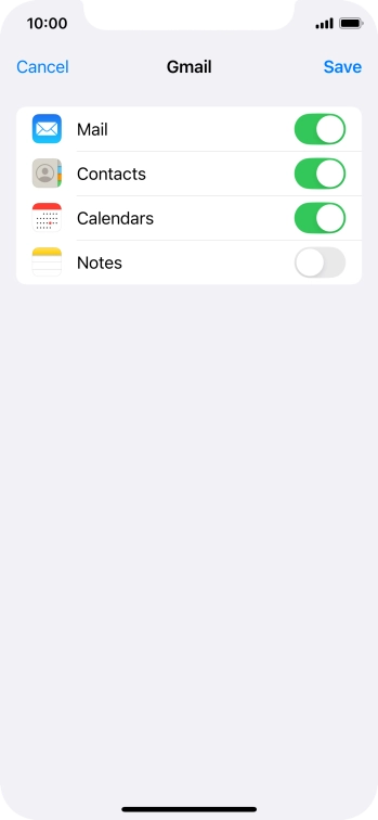 If this screen is displayed, you email account has been recognised and set up automatically. Follow the instructions on the screen to key in more information and finish setting up your phone.