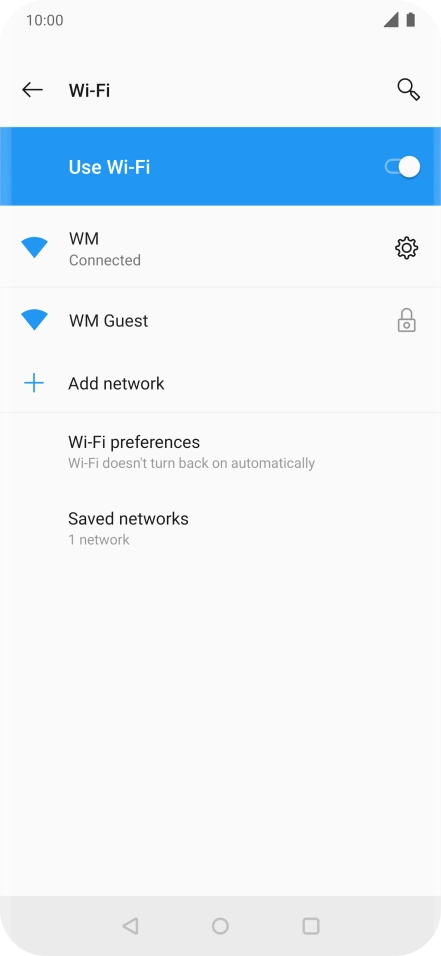 Press the Home key to return to the home screen.