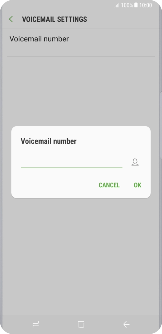 Key in +447953222222 and press OK.