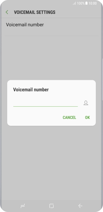 Key in +447953222222 and press OK.