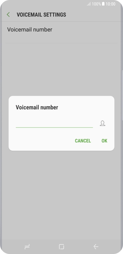 Key in +447953222222 and press OK.