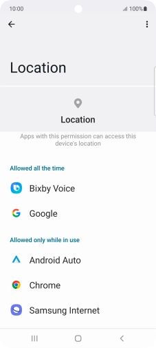 Press the required app.